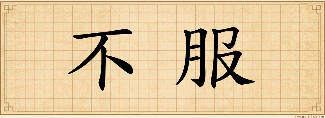 不服