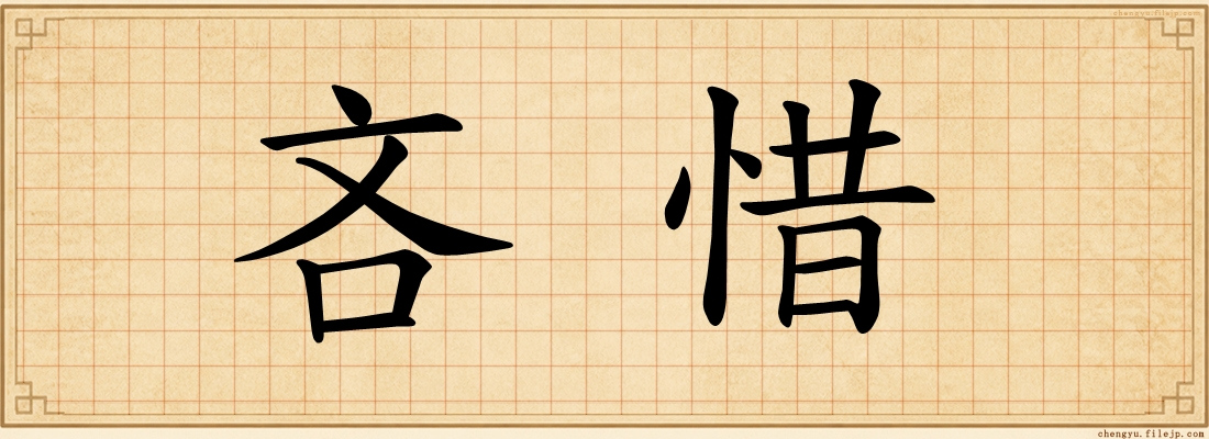 吝惜
