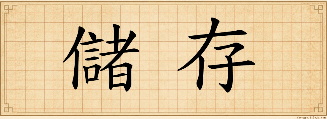 儲存