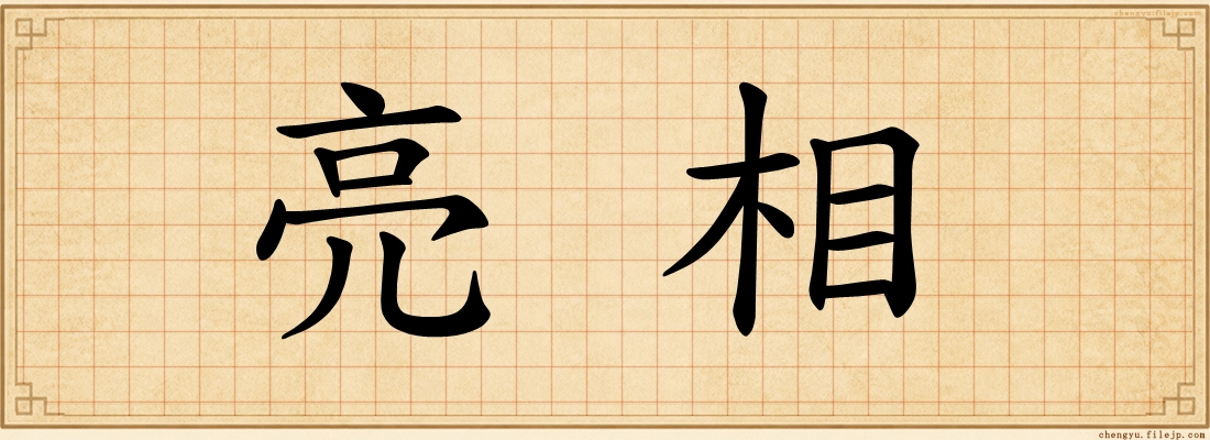 亮相