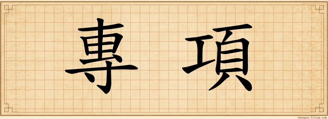 專項