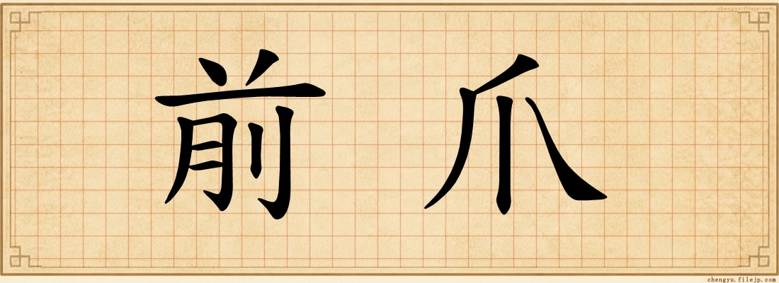 前爪