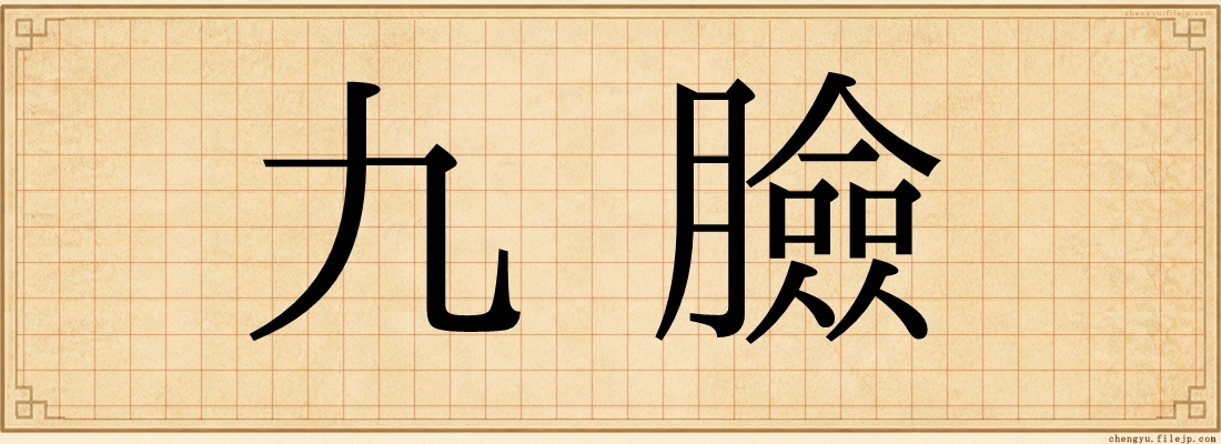 九臉