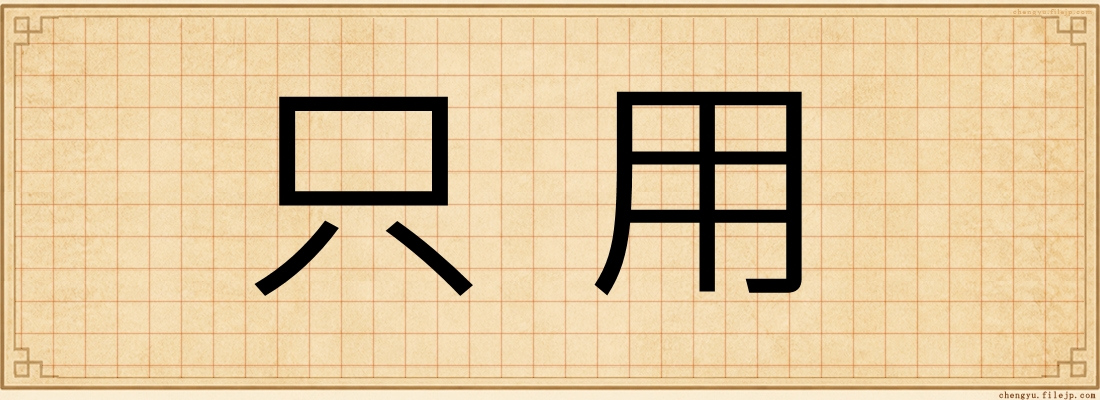 只用