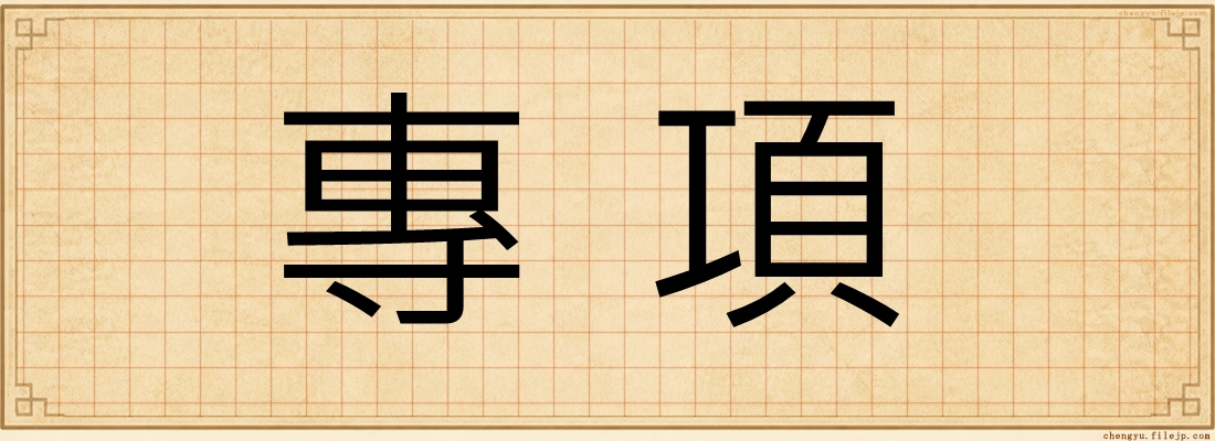 專項