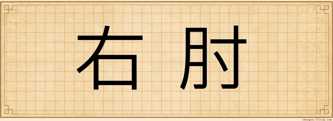 右肘