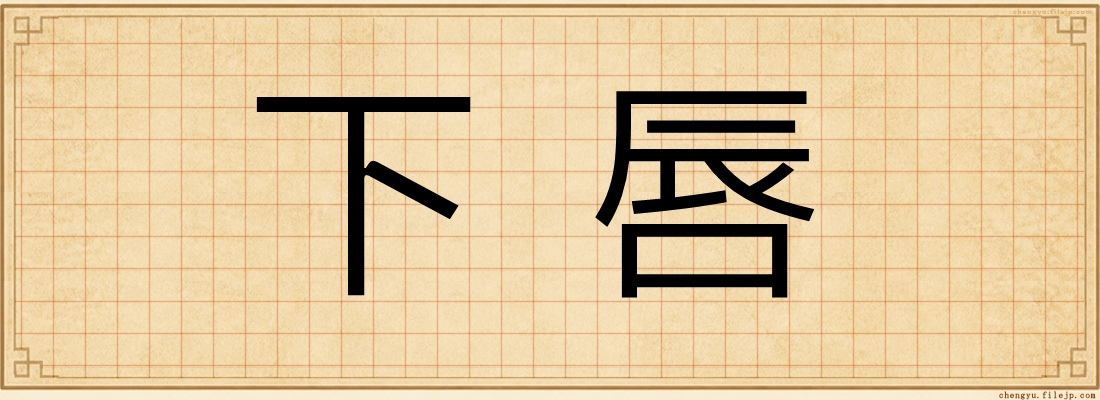 下唇